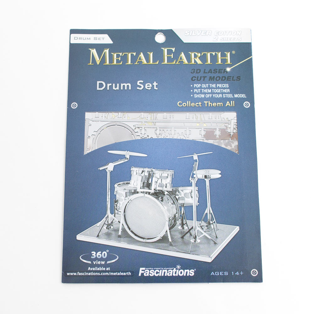 Metal Earth, Toys & Figurines, Metal, Art & School, Drum Set, 2388